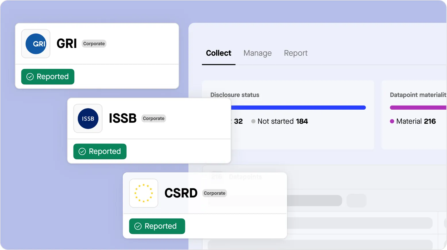 ESG disclosure screen